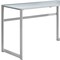 Homeroots 48" Silver Glass Computer Desk 333497 - alternate 2