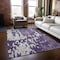 Homeroots 5' X 8' Purple And Ivory Abstract Washable Indoor Outdoor Area Rug 613369 - alternate 3