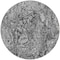 Homeroots 8' Gray Charcoal And Silver Round Abstract Washable Indoor Outdoor Area Rug 588470 - alternate 3