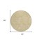 Homeroots 8' Gold And Beige Round Floral Washable Indoor Outdoor Area Rug 594625 - alternate 3