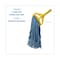 Boardwalk Super Loop Wet Mop Head, Cotton/Synthetic Fiber, 1in Headband, Medium Size, Blue BWK502BLNB - alternate 5
