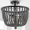 Jonathan Y Drift Wood Bead 16" 3-Light Bohemian Farmhouse Iron LED Semi Flush Mount, Oil Rubbed Bronze/Grey JYL9902A - alternate 4