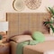 Bali & Pari Lesia Bohemian Natural Rattan and Mahogany Wood Queen Size Headboard 251-13906-ZORO - alternate 3