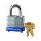 Master Lock No. 7 Laminated Steel Padlock, 1/2" W x 1-1/2" H, 3/16" Dia Shackle, Silver/Blue, Keyed Alike P150 7KALF P761 - alternate 3