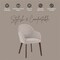 Leisuremod Elias Dining Chair Upholstered in Leather Velvet and Powder Coated Iron Legs EDC21LGR - alternate 3