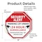 Signmission Security Alert Parking Lot Under 24, 4 inch X 4 inch, Vinyl Decal, 2PK OC-D-2PACK-4-116 - alternate 2