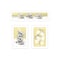 Homeroots Set Of Three Tea Cups and Yellow Flowers White Framed Print Kitchen Wall Art, 3PK 408200 - alternate 1