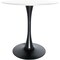 Leisuremod Bristol Modern Round Dining Table with MDF Wood Top and Steel Pedestal Base BTBL-24WS - alternate 4