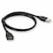 Add-On 5FT USB 2.0 A MALE TO FEMALE BLACK CABL USBEXTAA5MF - alternate 2