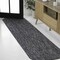 Jonathan Y Miles Modern Minimalist Radius Corner Solid Dark Gray 2 ft. x 8 ft. Indoor/Outdoor Shaped Runner Rug SHP100A-28 - alternate 2