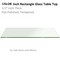 Fab Glass And Mirror Rectangle 15x28in 1/2in Thick Flat Edge Tempered Radius Corner Glass Table Top, 15in x 28in, Cl T-15x28REC12THFLTE - alternate 1