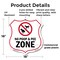 Signmission Dog Poop Shield Sign No Poop & Pee Zone, 18 Inch X 18 Inch, Plastic Sign SHI-P-18-375 - alternate 3