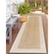 World Rug Gallery Contemporary Braided Weather Resistant Reversible Indoor/Outdoor Rug 2 ft x 7 ft Natural WR112NATURAL2X7 - alternate 1