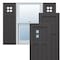 Ekena Millwork True Fit PVC San Antonio Mission Style Fixed Mount Shutters, Shadow Mountain, 12W x 32H, PR TFP001ST12X032SM - alternate 1