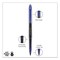 Uni-Ball AIR Porous Gel Pen, Stick, Medium 0.7 mm, Blue Ink, Black/Blue Barrel, 3PK 1926810 - alternate 2