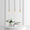 Jonathan Y Kiawah Island 30.5" 3-Light Metal/Glass Contemporary Modern LED Pendant, Brass Gold/Black JYL1123A - alternate 4