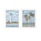 Homeroots Set Of Two Cape May Lighthouse And Palm Trees White Framed Wall Art, 2PK 568582 - alternate 1