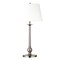 Homeroots 28" Nickel Metal Buffet Lamp With White Empire Shade 524375 - alternate 1