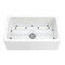 Kingston Brass 30" Fireclay Single Bowl Farmhouse Kitchen Sink with Bottom Grid and Strainer, Glossy White KGPF311910YBC - alternate 1