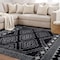 World Rug Gallery Geometric Shag Area Rug 5 ft x 7 ft Anthracite WR120ANTHRACITE5X7 - alternate 3