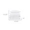 Homeroots White King Cotton Blend 1200 Thread Count Washable Duvet Cover Set 528206 - alternate 2