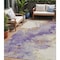 Homeroots 5' X 8' Purple And Gold Abstract Washable Indoor Outdoor Area Rug 631886 - alternate 1