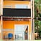 Wrightmaster 2.5 ft. x 25 ft. Black Balcony Privacy Fence Screen with UV Blockage for Balcony Patio Deck Yard ZR-2525BK - alternate 3