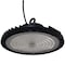 J&H Led 12 in. Black Integrated LED Dimmable High Bay Light at 30000 Lumens 3000K/4000K/5000K JH-UFO200W-95A - alternate 1