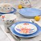 Spice By Tia Mowry Goji Blossom 12 Piece Fine Ceramic Dinnerware Set in Blue 97186.12 - alternate 2