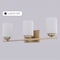 Vaxcel Park Ridge 3-Light Vanity Light, Champagne Gold, Frosted White Glass, 22-In. Wide W0572 - alternate 4
