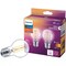 Signify Ultra Definition 40W Equivalent Soft White G16.5 Medium LED Decorative Light Bulb, 2PK 573295 - alternate 1