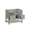 James Martin Vanities Breckenridge 36" Single Vanity, Smokey Celadon, w/ 3 CM Phantome Eclos Top 330-V36-SC-3PHT - alternate 2