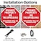 Signmission Private Property No Trespassing Vio, 18 Inch X 18 Inch, Plastic Sign OC-P-18-157 - alternate 3
