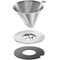 Zwilling Sorrento Stainless Steel Pour Over Coffee Dripper with Double-Wall Glass Coffee Mug 1024006 - alternate 2