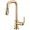 Brizo Litze Pull-Down Prep Faucet with Square Spout, Industrial Handle Luxe Gold 63954LF-GL - alternate 1