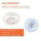 Cooper Lighting Halo HLS Surface Light, 132 mA, 120 V, 16 W, LED Lamp, 900 Lumens, 5000 K Color Temp HLS6099501EWH-6BP - alternate 3