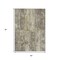 Homeroots 5' X 8' Beige Gold And Khaki Abstract Washable Indoor Outdoor Area Rug 618764 - alternate 4