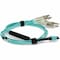 Add-On Addon 2M Om4 Aqua Duplex Fanout Cable ADD-MPO-4LC2M5OM4 - alternate 3