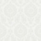 Chesapeake Helm Damask White Floral Medallion Wallpaper 4071-71021 - alternate 1