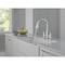 Delta Renaldi Two Handle Pull-Down Bridge Kitchen Faucet Lumicoat Chrome 2384L-PR-DST - alternate 4