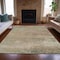 Homeroots 9' X 12' Beige And Fern Green Abstract Washable Indoor Outdoor Area Rug 630829 - alternate 3