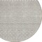 Homeroots 8' Beige And Ivory Round Chevron Washable Indoor Outdoor Area Rug 612234 - alternate 3
