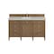 James Martin Vanities Brittany 60" Single Vanity, Pecan w/ 3 CM Ethereal Noctis Silestone Top 655-V60S-PCN-3ENC - alternate 1
