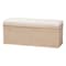 Bali & Pari Barid Braided Natural Rattan Storage Bench, 45" Rectangle 259-14272-ZORO - alternate 1