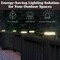 Pure Garden Solar Post Cap Lights 4 Waterproof LED Solar Powered Lights for Wooden or Vinyl Fence Post Caps 50-LG1506-2 - alternate 3