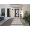 Vdomdoors Front Exterior Prehung FiberGlass Door Clear Glass See-through / Manux 8555 Matte Black Clear Glass MANUX8555EXD-BLK-W36+16 x H80-RH - alternate 3