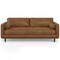 Homeroots 89" Brown Leather Sofa 640988 - alternate 1