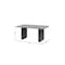 Homeroots 78" Gray Wood Double Pedestal Base Dining Table 642280 - alternate 4