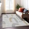 Homeroots 3' X 5' Silver And Gold Geometric Washable Indoor Outdoor Area Rug 618118 - alternate 3