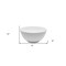 Homeroots White Six Piece Porcelain Service For Six Bowl Set 483486 - alternate 2